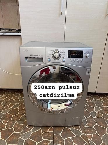 tp link 8151n: LG paltaryuyan maşın – Ön yükləməli, gümüş rəng. - Direct Drive — 1