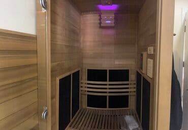 ucuz taxta qapılar: Sauna (tək nəfərlik) kabina İnfraqırmızı tək nəfərlik sauna kabinası — 4