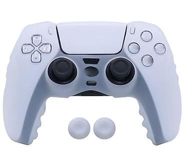 nokia yeni: PlayStation 5 üçün qoruyucu ağ silikon örtük və analoq başlıqları - — 1