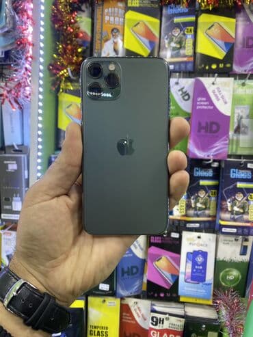 ikinci əl telefonlar iphone: IPhone 11 Pro, 64 GB, Matte Midnight Green — 3