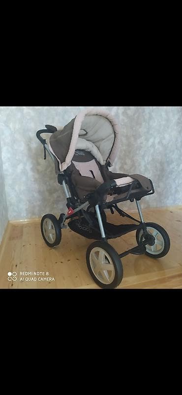 Gəzinti arabaları: Uşaq arabası – “My Baby” brendi, 4 təkərli şassi (arxada iki iri — 1