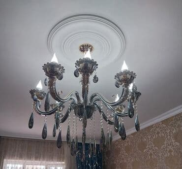 lyusturlar: Çılçıraq, 8 lampa, Xrustal — 2
