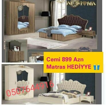 qedimi stullar: İkinəfərlik çarpayı, Dolab, Termo, 2 tumba, Azərbaycan, Yeni — 7