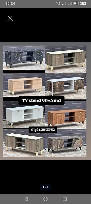 televizor altligi instagram: Yeni, Düz TV altlığı, Polkalı — 2