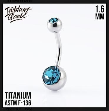 Pirsinq: ASTM F-136 titan material pirsinglər satılır. Peremium keyfiyyət — 5