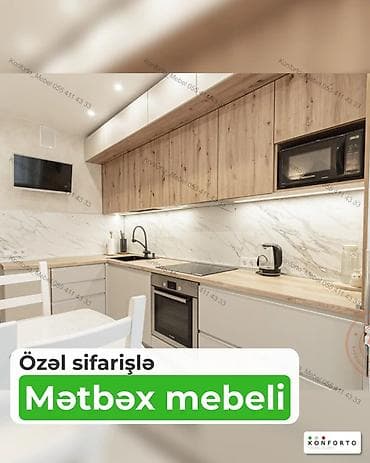 tavalar: Sifarişlə mətbəx dəsti, Özü çəkən petlələr, MDF — 1
