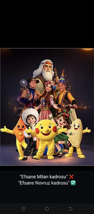 Аниматоры: Məkan 28 mayda yerləşir. Aff moll yaxınlığı. Uşaq tamaşası olacaq — 2