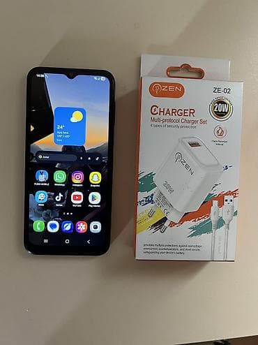 planşet satılır: Samsung Galaxy A14, 64 GB, rəng - Qara, Barmaq izi, Face ID — 2