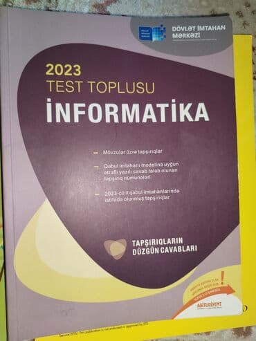 fizika güvən 2 ci hissə 2023 pdf: İnformatika test toplusu — 1