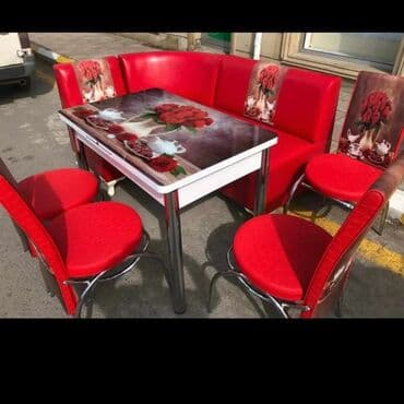 açılıb yığılan stollar: ✔️Türk istehsalı🇹🇷 *Kuxna üçün stol stul dəsti* 2 stul açılan masa — 2