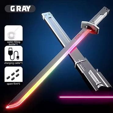 bıçaq: RGB işıqlı “Piaobo Zhe” taktik qılınc – duman spreyi və çoxrejimli — 5