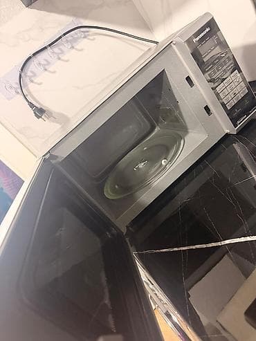 samsung galax tab a8: Mikrodalğalı soba Panasonic, Ayrıca dayanan, Mikrodalğalar ilə, rəng - Gümüşü, Yeni — 4