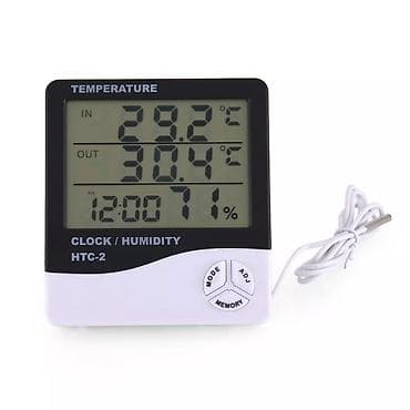 Termometr HTC-2 Termometr və nəmişlik ölçən Evlerde ofislerde