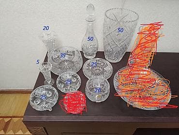 dibcek qablari: "BOHEMIA" Czechoslovakia istesali ve GDR istesali Xrustal Qiymetleri — 1