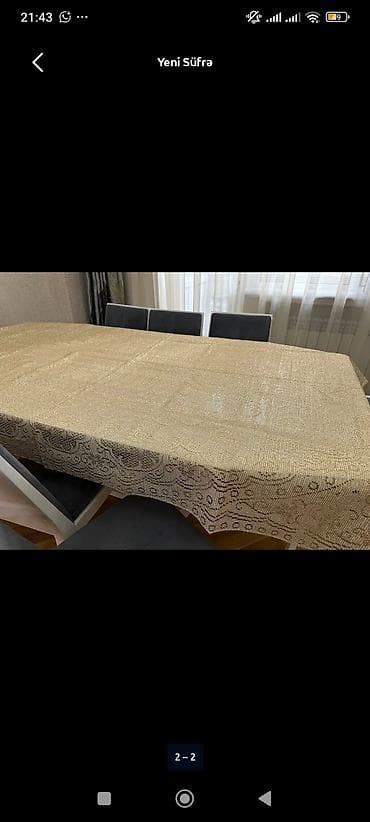 alisa home tekstil: 4 ədəd süfrə ikisi təzədi tecılı satılır 4 ədədi bir yerdə 35 m — 8