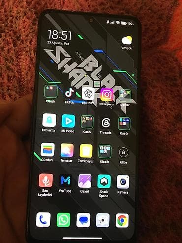 android: Xiaomi Black Shark 4, 128 GB, rəng - Göy, 
 İki sim kartlı — 3