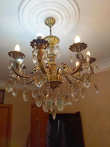 lustur 2019: Çılçıraq, 8 lampa, Xrustal — 1
