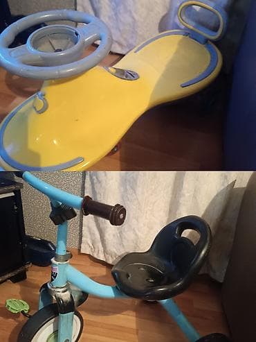 Uşaq nəqliyyat vasitələri dəsti - 1) Üçtəkərli velosiped: metal