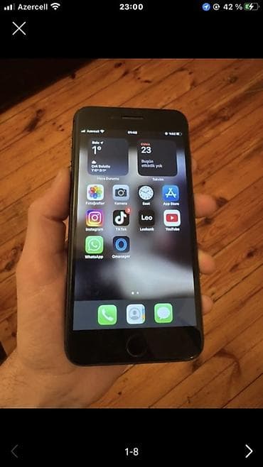 iphone 7 batareya: IPhone 8 Plus, 64 GB, Space Gray, Barmaq izi — 1