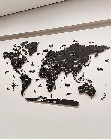 dekor agac: Dünyanın siyasi xəritəsi:Həm işıqlı həm də sadə formada — 9