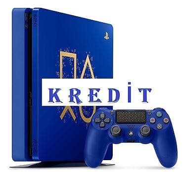 Elektronika: Məhsul: Sony PlayStation 4 (PS4) konsolu – məhdud sayda mavi “Limited — 1