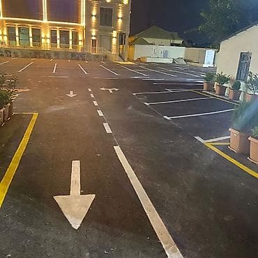 Asfalt işləri görülür.Həyətlərə yolları obyektləri — 4