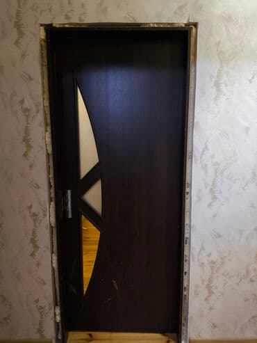 otag qapilari: Yataq otağı üçün İşlənmiş Otaq qapısı 80x215 sm Çərçivə ilə, Ünvandan götürmə — 5