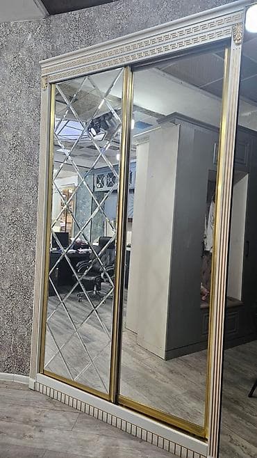 roma: Yeni, 2 qapılı, Güzgülü, Ağ, Kupe, Düz dolab — 2