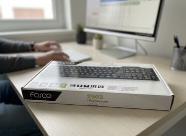 Farco 2903 modeli ofis klaviaturası, qara rəngdədir və standart düzənə lalafo.az -da Farco 2903 modeli ofis klaviaturası, qara rəngdədir və standart düzənə