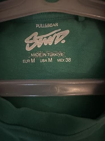 futbolkalar: Futbolka, PULL&BEAR, M, rəng - Yaşıl — 3