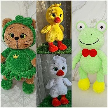 Amigurumi yumşaq oyuncaqlar – əl işi - Material: hipoallergenik