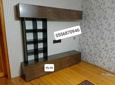 тв стенды в баку: Новый, Прямой ТВ стенд, С полками, Ламинат, Азербайджан — 29