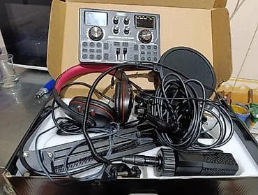 studio: Podcast/stream üçün tam studiya dəsti Dəst tərkibi: - Kondensator — 1