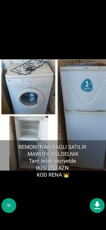soyuducu ev üçün: İşlənmiş Soyuducu Satılır — 16
