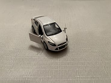 Oyuncaqlar: Ağ rəngli metal oyuncaq avtomobil modeli - Korpus: tökmə metal — 4