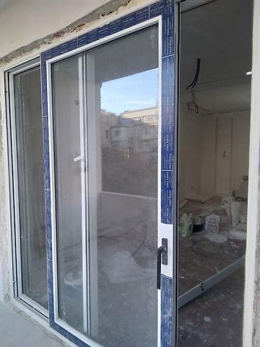 benza pila: PVC sürgülü balkon qapısı və pəncərə sistemi .248×240 - Material: PVC — 1