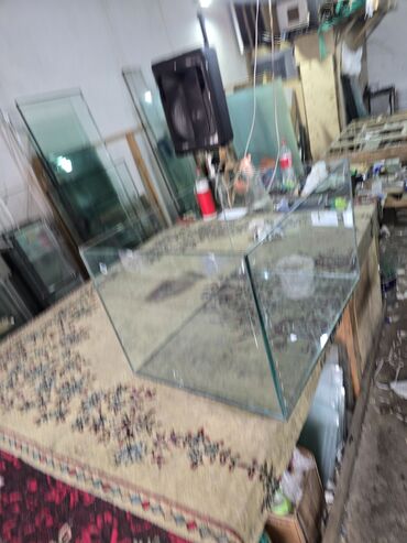 купить аквариум в баку: Прямоугольный аквариум, Пустой, 218 л, Самовывоз — 1