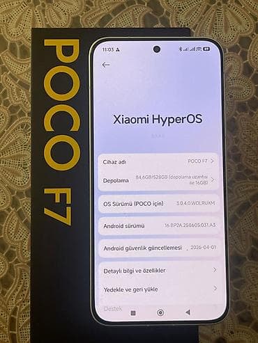 8s: Poco F7, 512 GB — 3