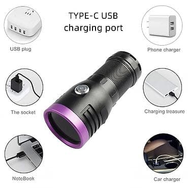 Digər işıqlandırma: UV fənər – güclü bənövşəyi işıq mənbəyi Masin alvercilerinin ve — 6