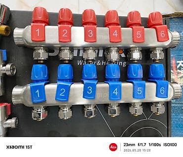 w210 radiator: Məhsul: Döşəmə istilik sistemi üçün paslanməz polad kollektor dəsti (6 — 1