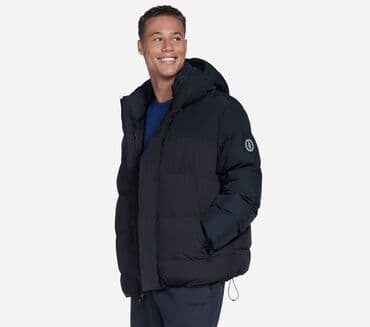 Köynəklər: Kişi üçün şişmə qış gödəkçəsi – tünd qara rəng yüngül isti rahat Ölçü — 8