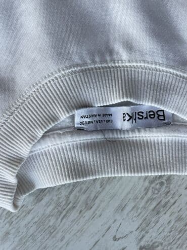 Hicab: Svitşot, Bershka, rəng - Ağ — 4