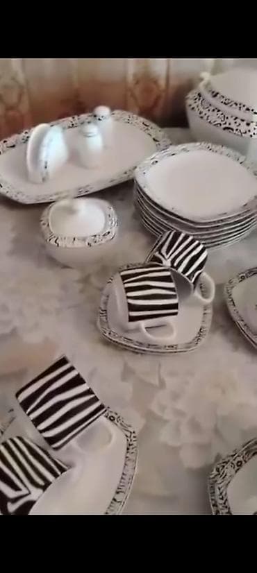 acar naboru satilir: Nahar dəsti, rəng - Ağ, Keramika — 3