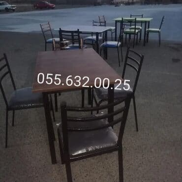 stul işlənmiş: Stol stul desti masa və oturacaqlar dəstləri sexden birbaşa satişı var — 5