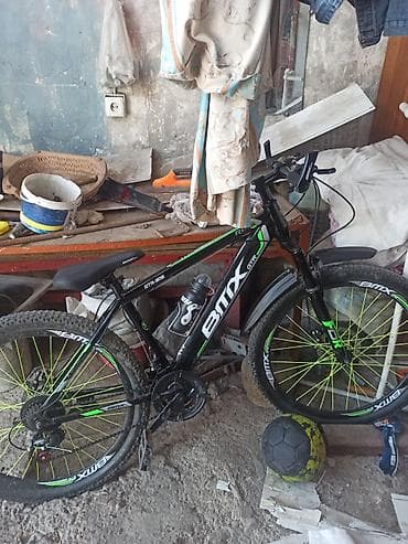 BMX GTR-905 dağ velosipedi - Rəng: qara-yaşıl dizayn, təkərlərdə — 1