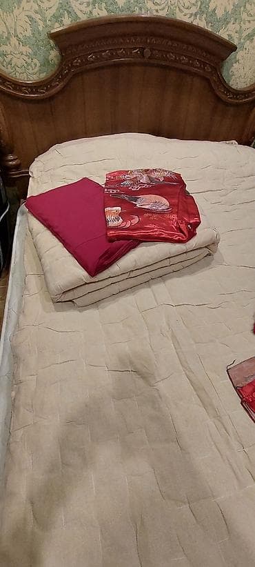 Yorğanlar, adyallar: Yorgan döşək yastiq.təmiz yun.işlənməyib — 8