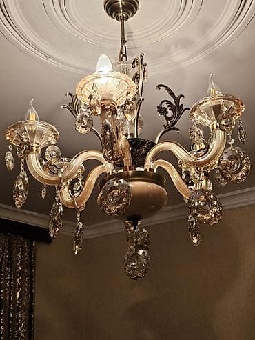 İşıqlandırma: Çılçıraq, 8 lampa, Metal — 2