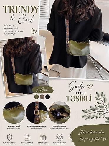 orginal canta: Trendy & Cool çiyin çantası - Minimal ölçü, maksimum stil: hər — 1
