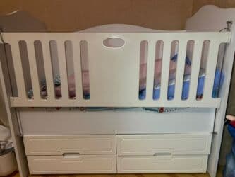 ватный матрас детский: Односпальная кровать, С матрасом, С выдвижными ящиками — 3