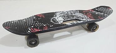 skateboard satisi: Skateboard (qrafik “Tiger” dizaynlı) - Gövdə: Qara rəngli lövhə — 3